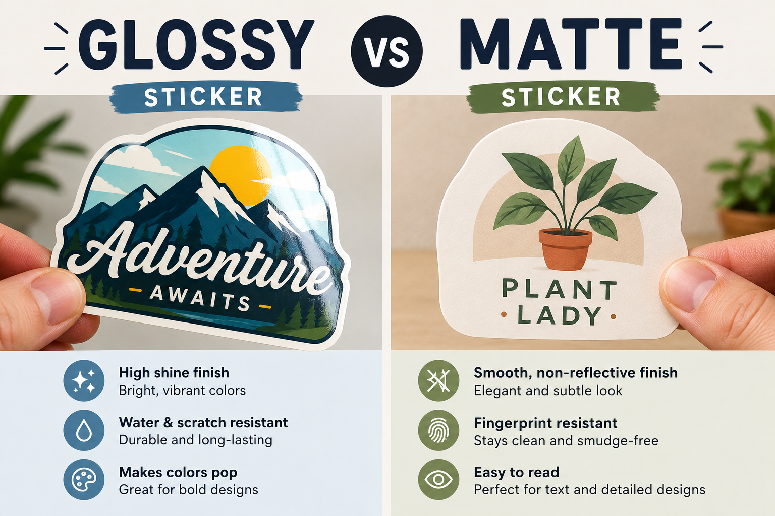 Glossy vs Matte Stickers: Which One Should You Choose?