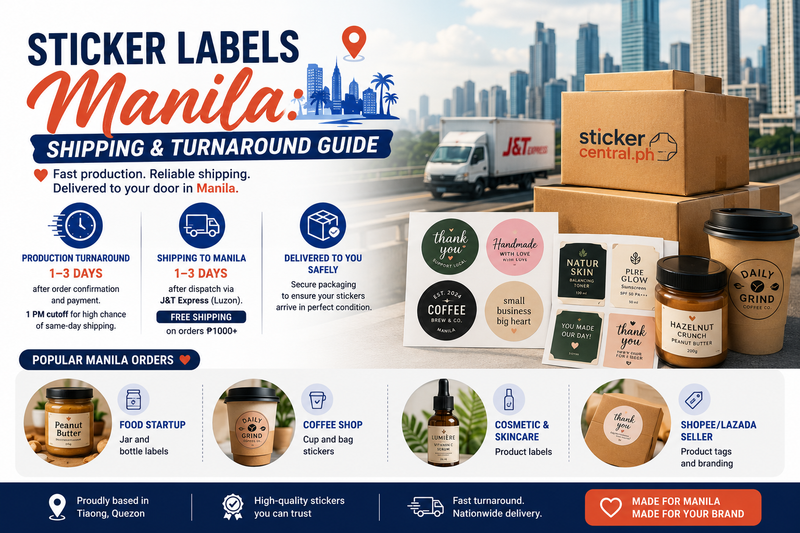Sticker Labels Manila: Shipping and Turnaround Guide