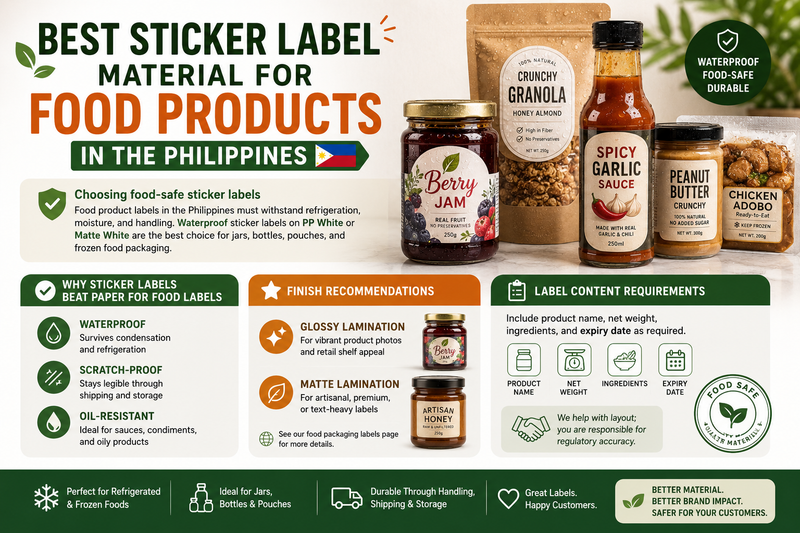 Best Sticker Label Material for Food Products in the Philippines