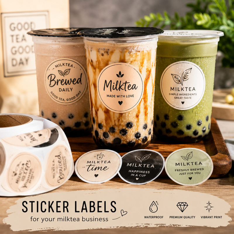 Milk Tea Cup Labels Philippines